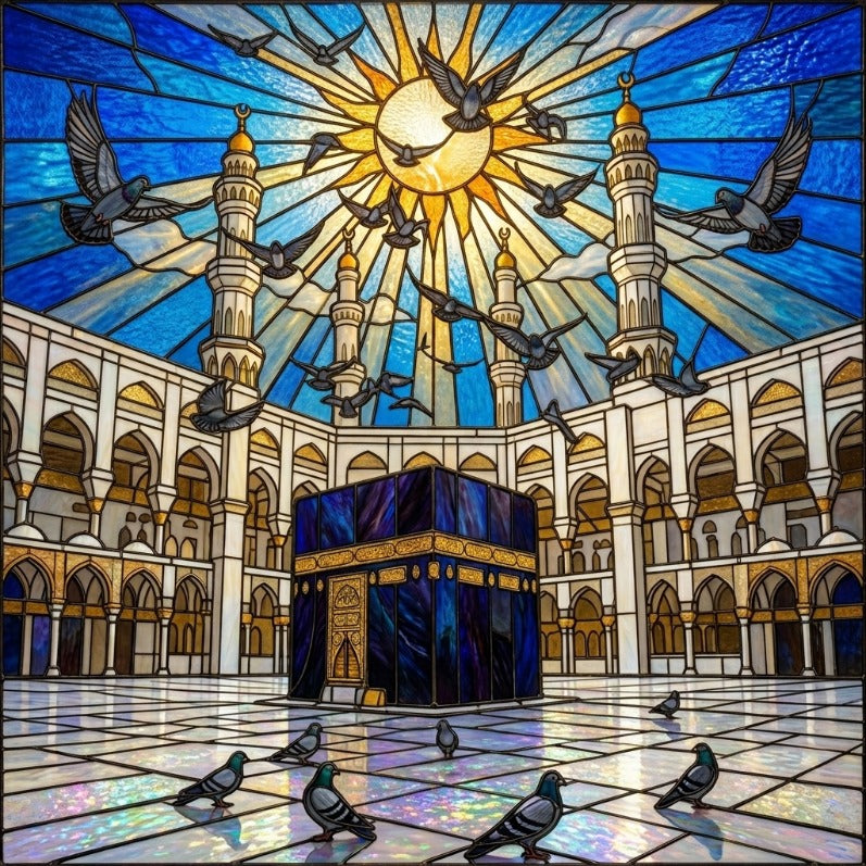 Kabe Kuşbakışı – Hac Halkası Tasarım  60X60 cm