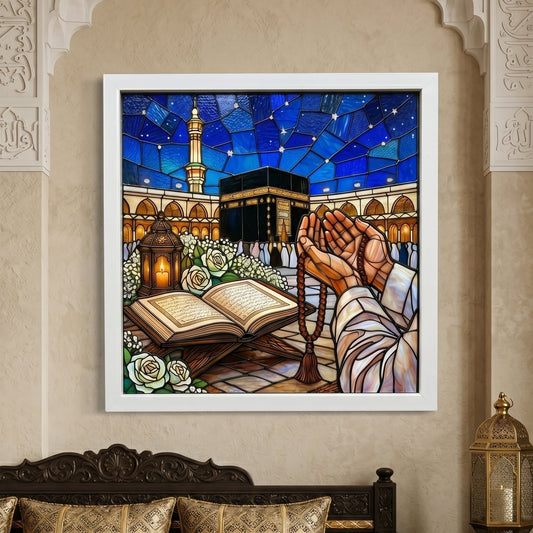 Kabe Detay – Altın İşlemeli Tablo  60X60 cm
