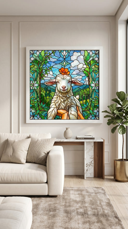 Kuzu Şık Dekor Vitray 60x60
