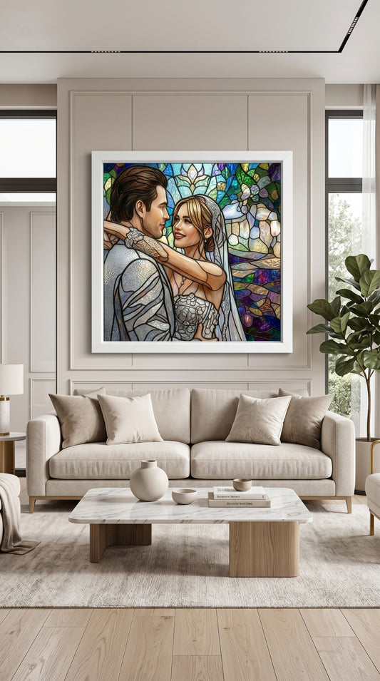 Özel Gün Şık Vitray Dekor 60x60