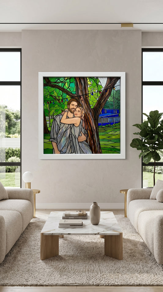 Özel Gün Şık Vitray Dekor 60x60