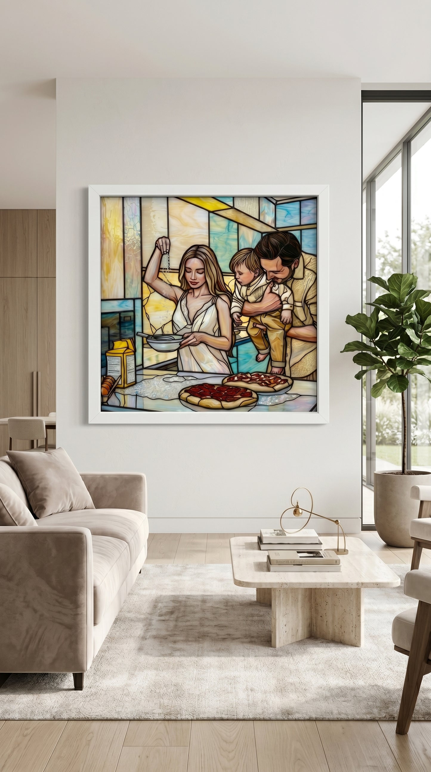 Özel Gün Şık Vitray Dekor 60x60