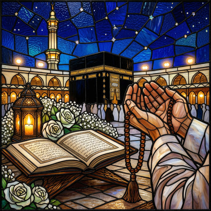 Kabe Detay – Altın İşlemeli Tablo  60X60 cm