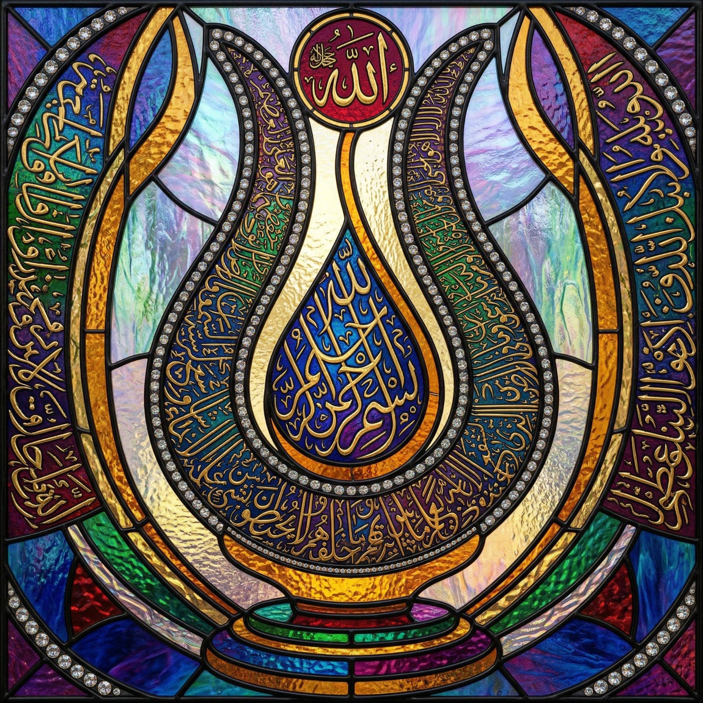 Ayetel Kürsi Altın Hat –  Tablo  60X60 cm