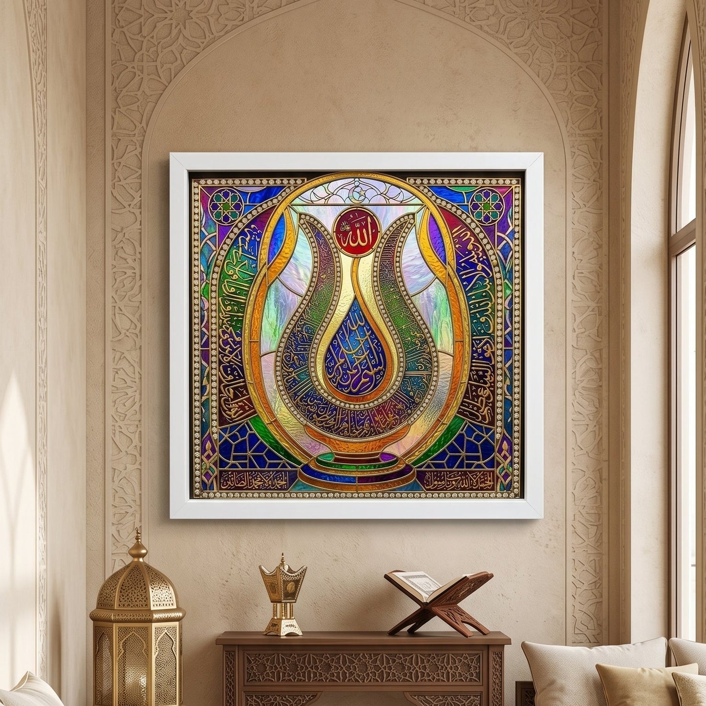 Ayetel Kürsi Altın Hat –  Tablo  60X60 cm